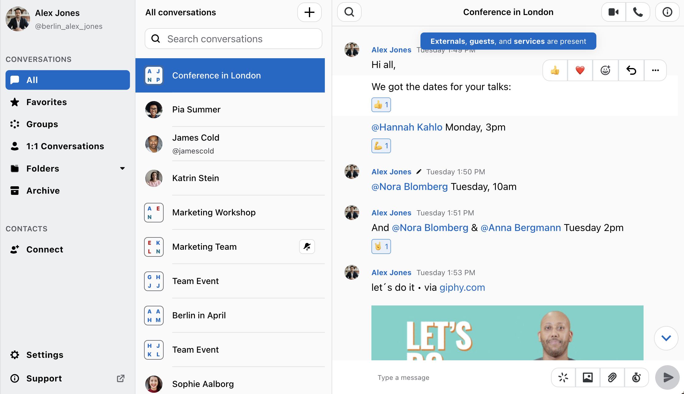 Add a conversation to your favourites folder – Wire – Support